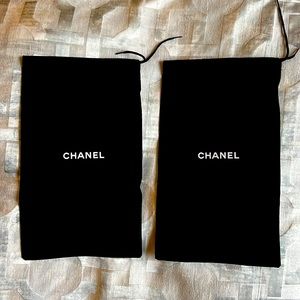 Authentic Chanel Shoe Dust Bag - Bundle of 2